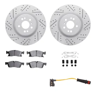 R1 Concepts WBXS1-63002 Brake Rotors - Carbon Coated - D/S W/ Sup Dty Pads